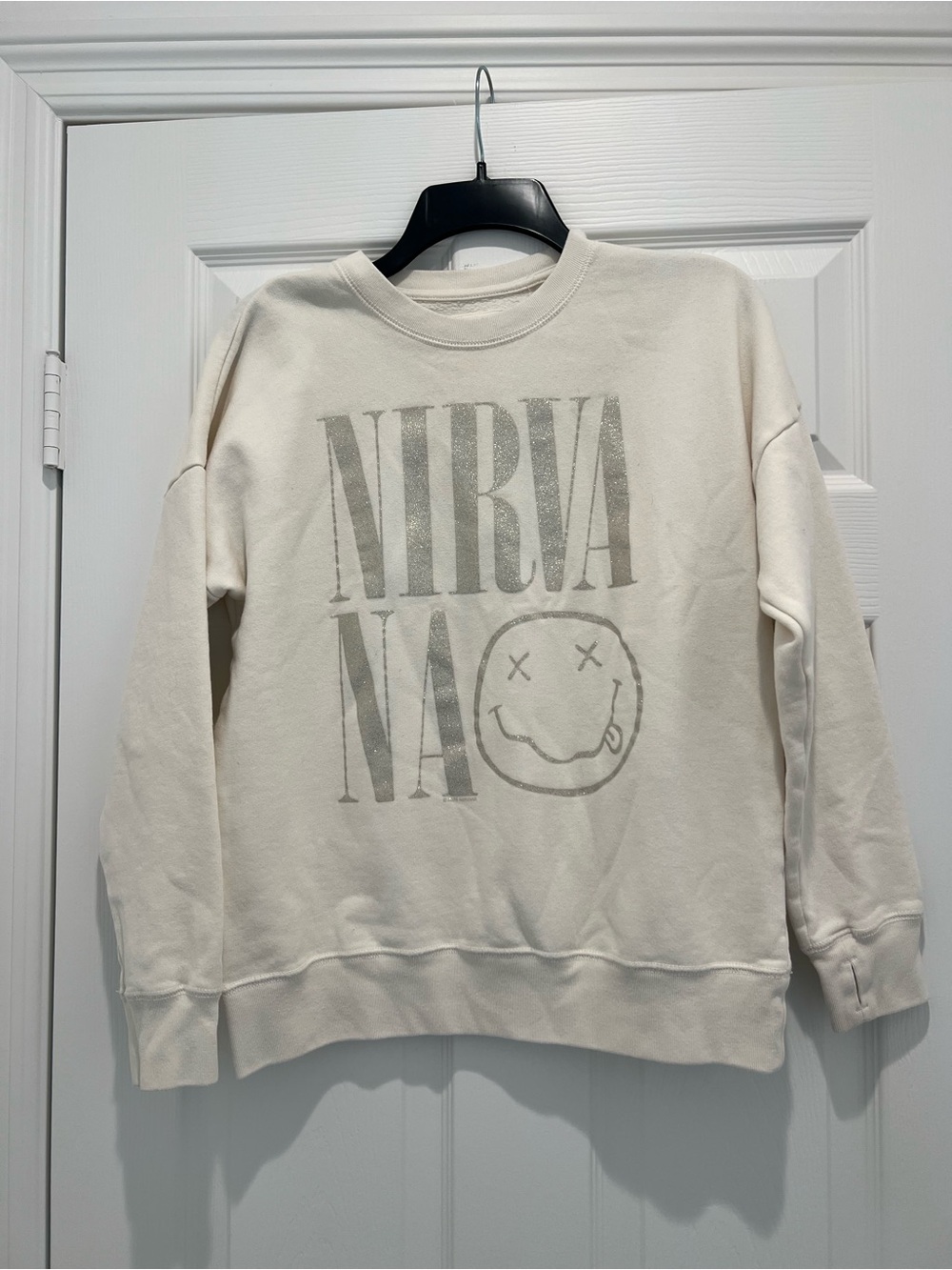 abercrombie kids Cream Pullover Sweatshirt